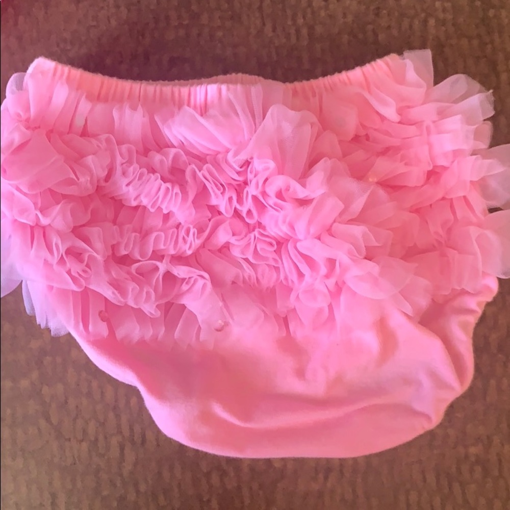Pink frilly baby pull-up size 6-12 months